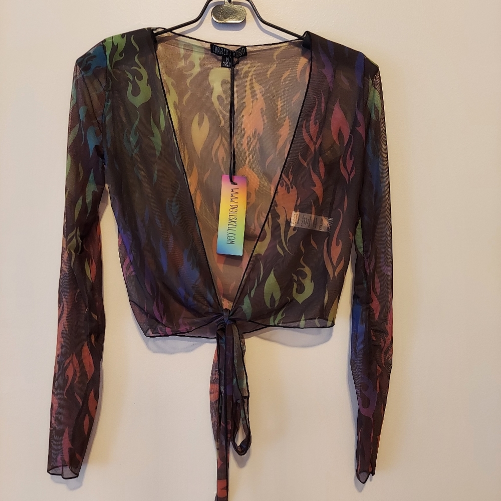 Sheer Top wraparound
